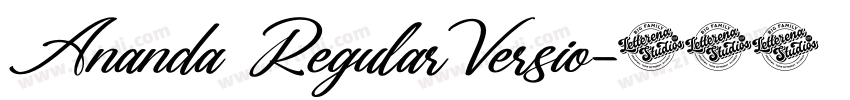 Ananda RegularVersio字体转换 Ananda RegularVersio字体转换